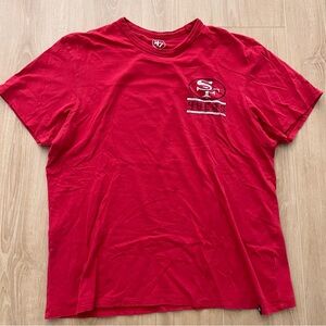 49ers 47 Brand Red Short Sleeve Men's Tee